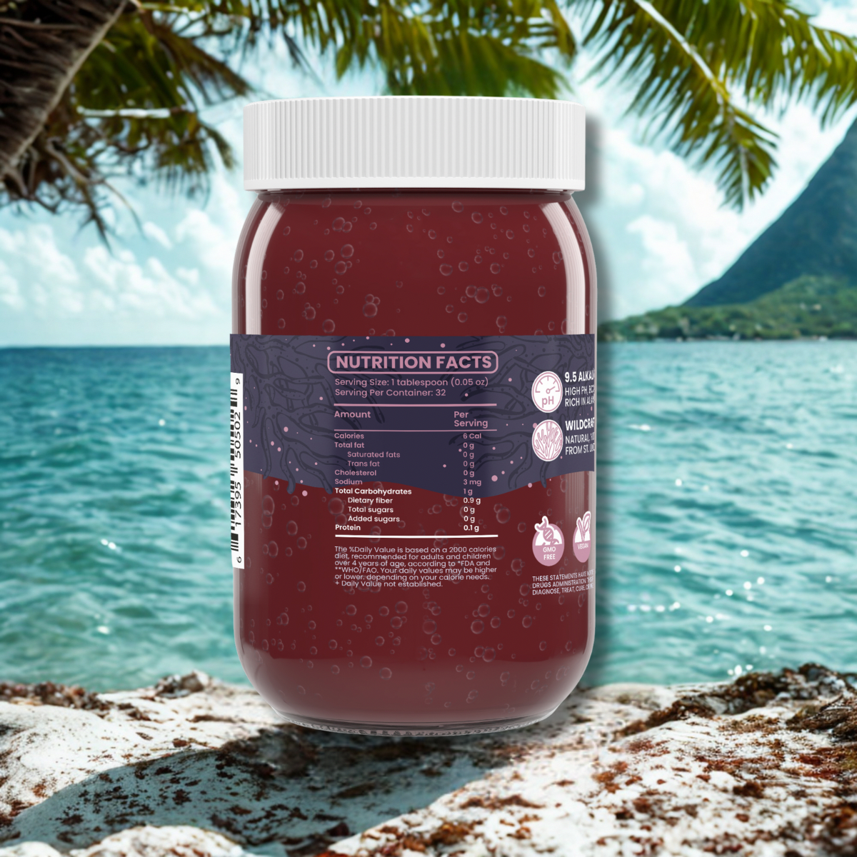Alkaline Sea Moss Gel Elderberry