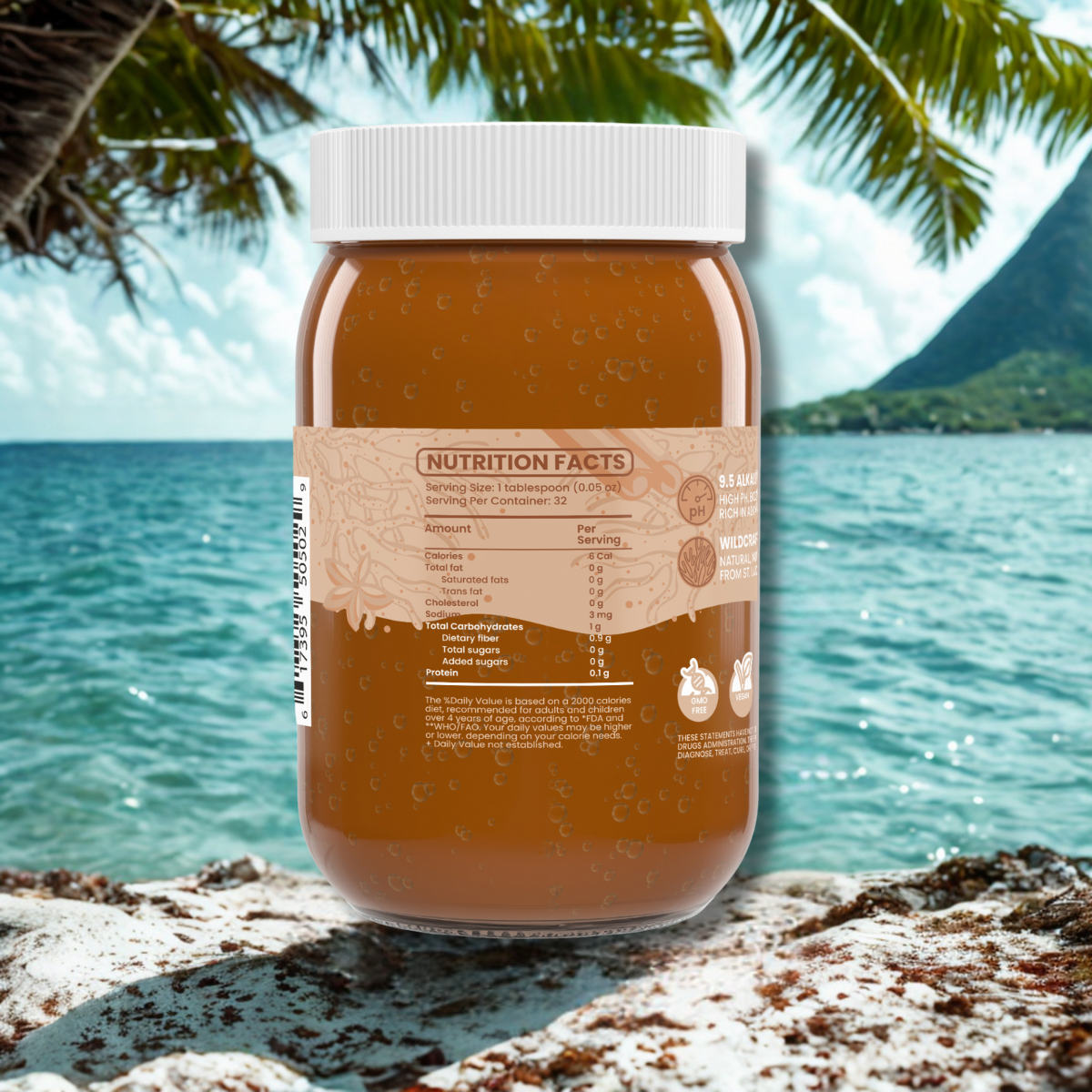 Alkaline Sea Moss Gel Cinnamon