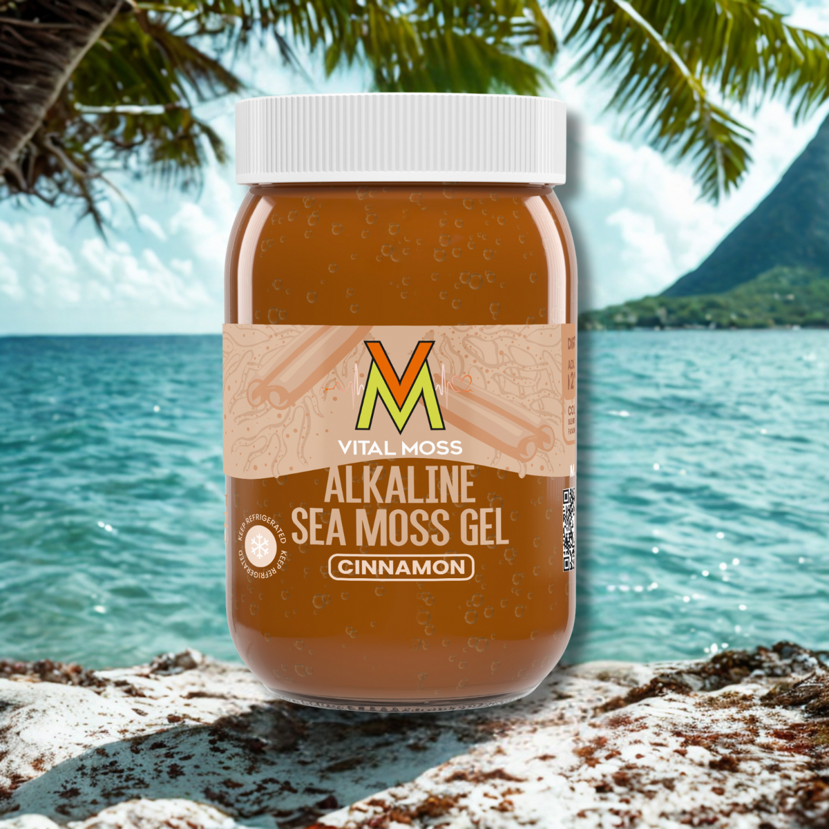 Alkaline Sea Moss Gel Cinnamon